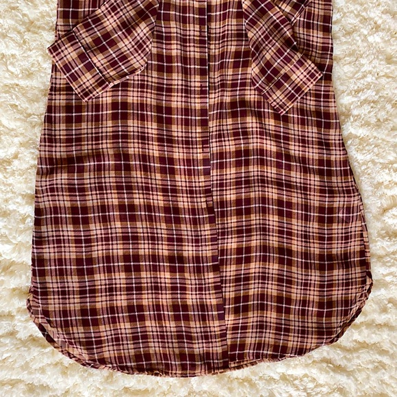 Size small forever 21 sheer plaid shirt dress. Worn a few times, been in closet. - Picture 2 of 3